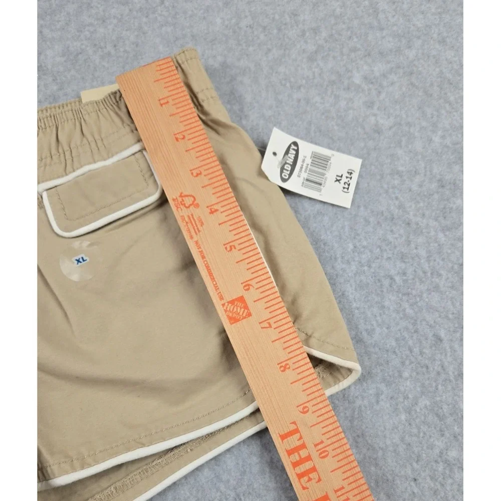 Old Navy Shorts Girls Size XL (12-14) Stretch Pull On Khaki NWT